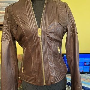 This is a Michael Kors vintage leather jacket,